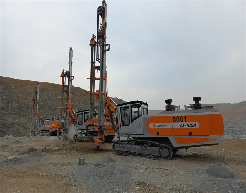 drilling rig for copper mine